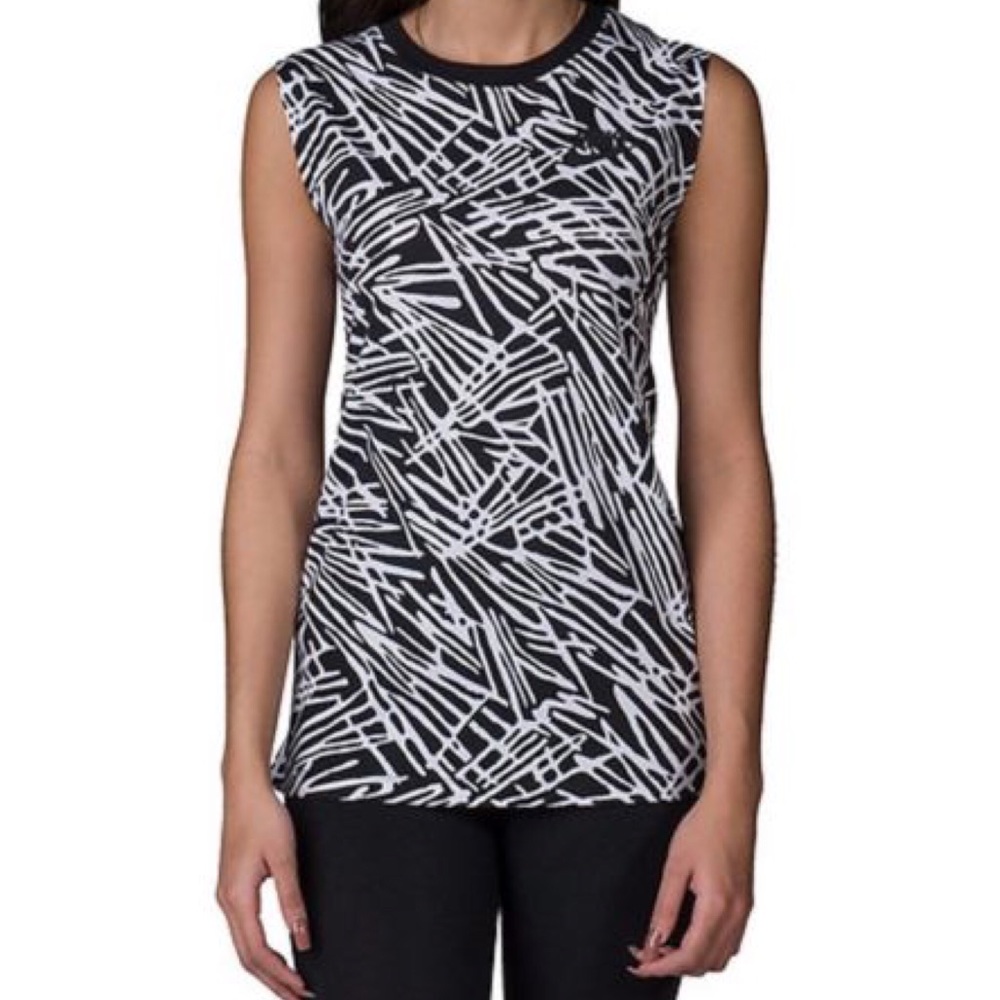 Nike Black and White Muscle Tee